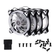 1 комплект 120 мм чехол для компьютера ПК ноутбука вентилятор охлаждения регулируемый RGB светодиодный светильник кулер