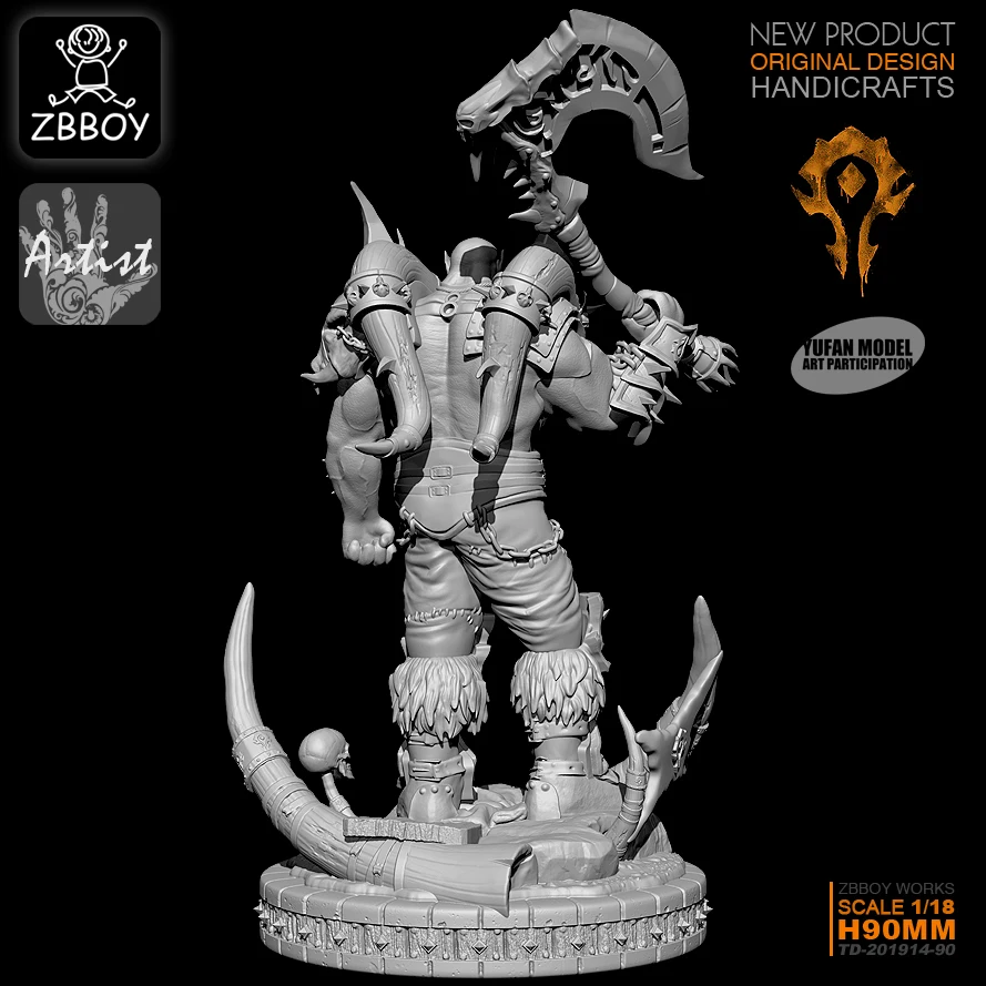 1/18 Warcraf Смола Солдат модель TD-201914-90