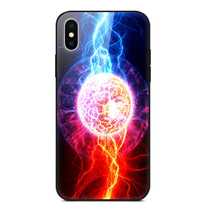 Чехол из закаленного стекла для Apple iPhone 6 6s plus 7 8 X XR XS MAX Роскошный чехол мобильного