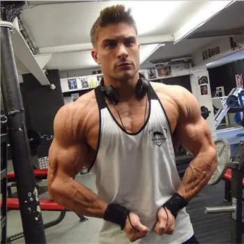 

Muscleguys Cotton Tank Tops Men Sleeveless Tanktops For Boys Bodybuilding Clothing Undershirt Fitness Stringer Vest