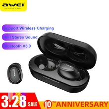 AWEI T16 TWS écouteurs sans fil charge écouteurs Auto connecter Bluetooth casque pour Xiaomi Redmi Huawei iPhone(China)