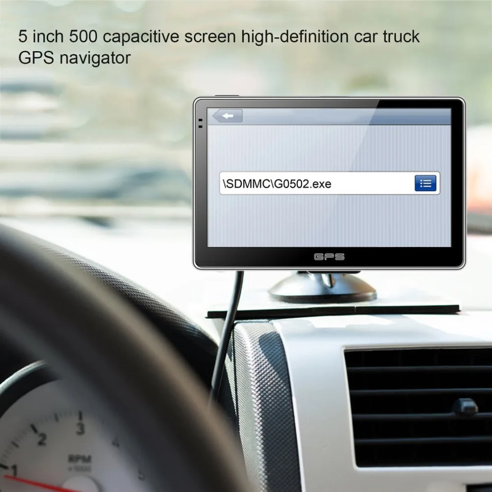 Автомобили 5-дюймовый Высокое разрешение Bluetooth gps навигатор Портативный резистивный Сенсорный экран gps навигатор для автомобиля, грузовика, Лидер продаж