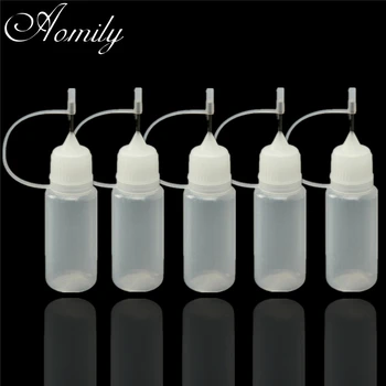

Aomily 5pcs/Set 10ml Jam Painting Squeeze Bottles with Nozzles Cake Decor Family Baking Pastry Bottle Drawing Tools Jam Pot