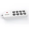 Power Strip 8 AC Outlets EU Plug Socket with USB Charging Port 1.8M Extension Cord for Computer TV Smartphone Homekit Appliances ► Photo 3/6