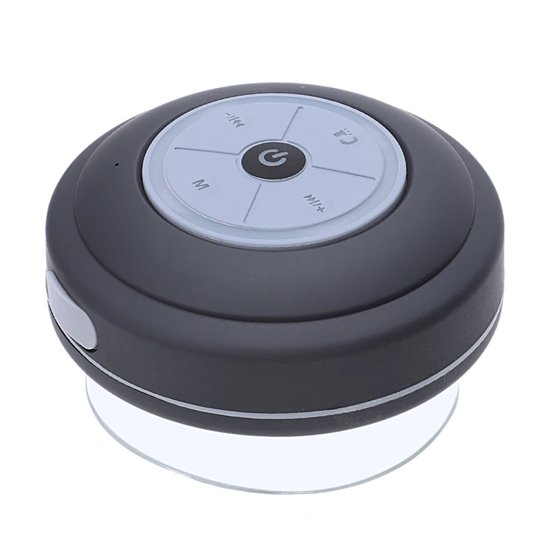 Мини водостойкая присоска Bluetooth динамик со светодиодный фонарь Автомобильная гарнитура карта FM сабвуфер ванная комната мини динамик