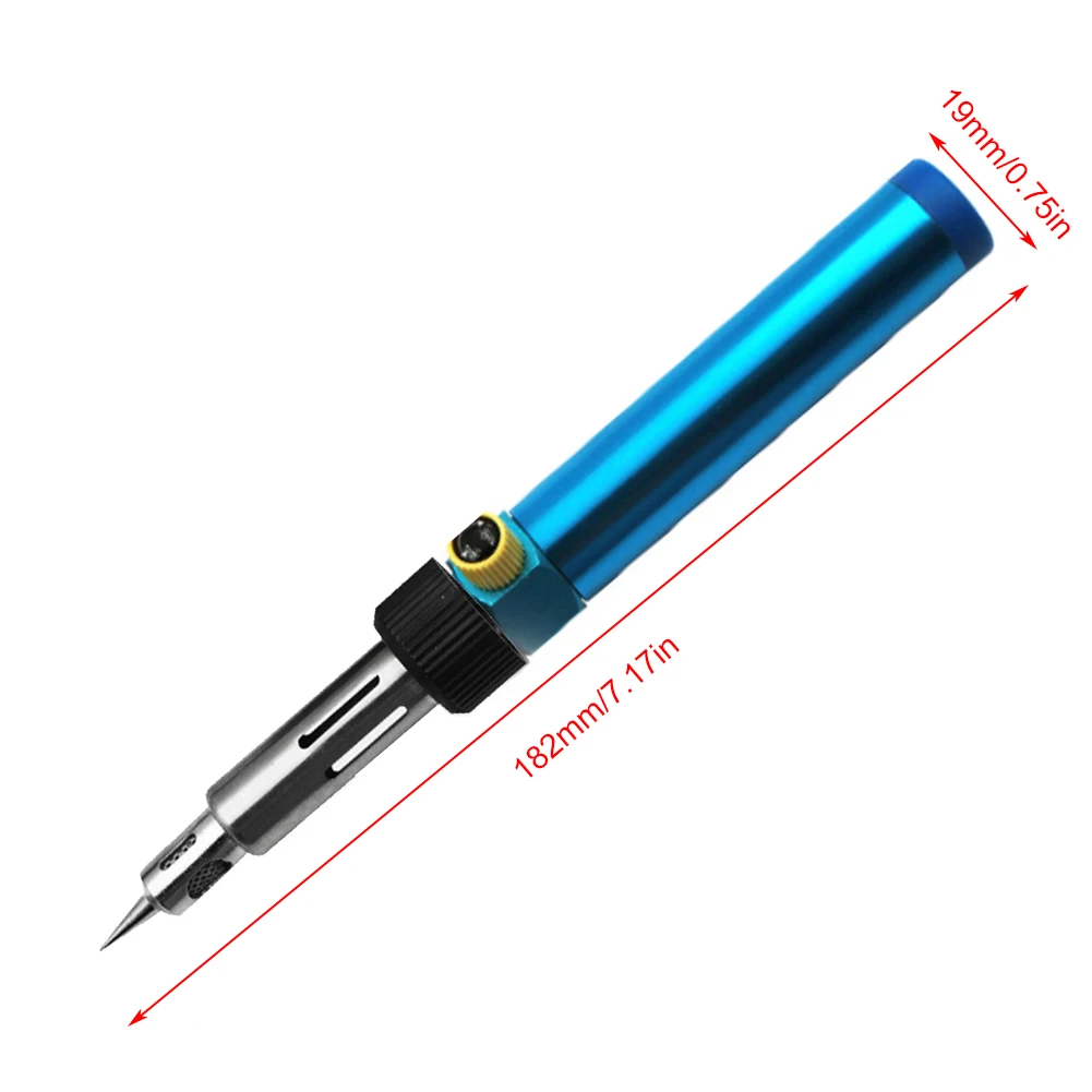 Portable Soldering Iron Pen Adjustable Temperature Burner Blow Butane Gas Soldering Iron Kit Repair Solder Welding Tool Cordless hot stapler plastic repair