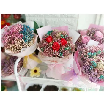 

Star floret bouquet of soap flowers Korean package bouquet of flowers Simulated rose bouquet To the best