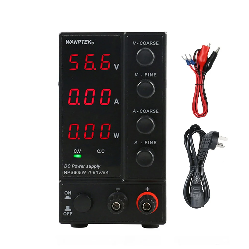 Регулируемый мини регулятор переключения NPS605W 60V5A источник питания постоянного