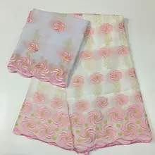 Африканская сухая кружевная ткань, высокое качество, хлопок, кружево, горячая Распродажа, швейцарская вуаль, кружевная ткань из Дубая, африканская ткань, 7 ярдов