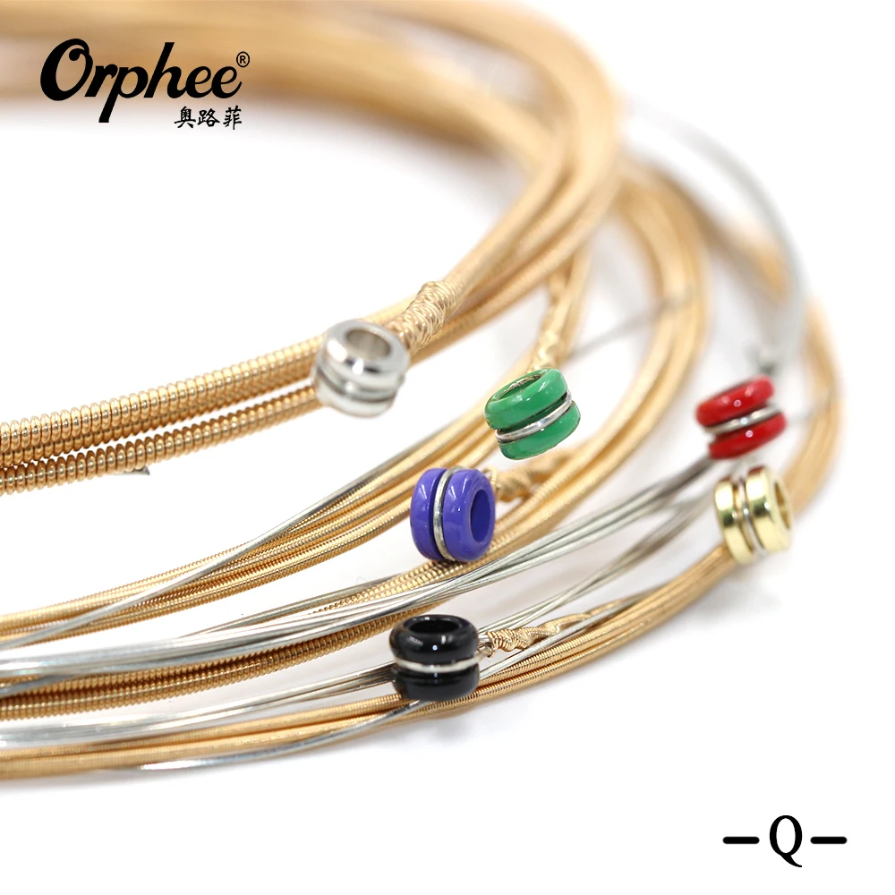 Orphee Серия QA акустическая струны народной гитары букет невесты 6 штук в партии, SetHexagonal Сталь бронза проволочный супер светильник напряжения