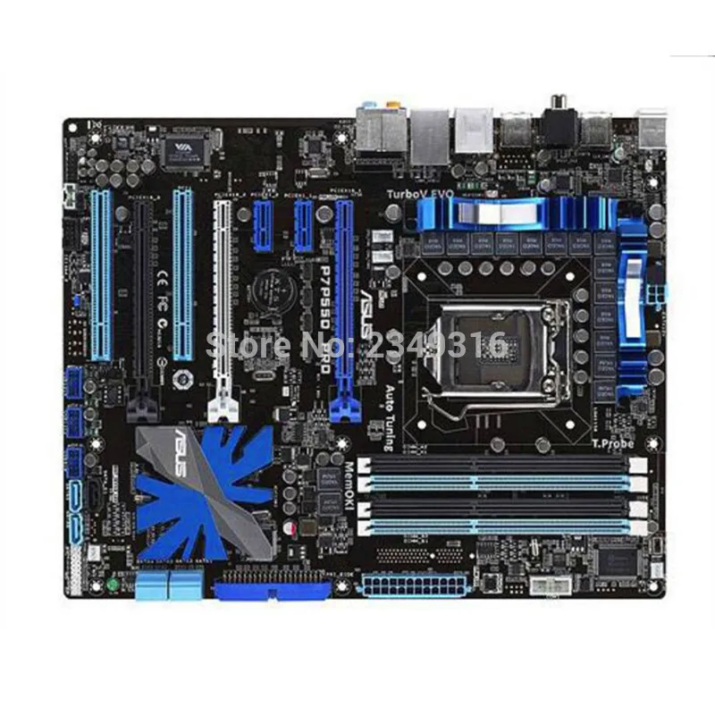 For Asus P7P55D PRO Desktop Motherboard P55 Socket LGA 1156 i3 i5 i7 DDR3 16G ATX Original Used Mainboard |