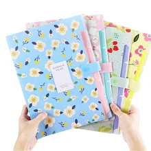 

Multi-function File Folder Fresh Floral Filing Production Folder 6 Into Mezzanine File A4 Document School Office Supplies