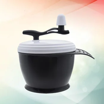 

1Set Mixing Bowl Automanual Hand-Cranked Spill-Resistant Portable Tinting Bowl Dyeing Scale Bowl Plastic Hair Coloring Bowl for