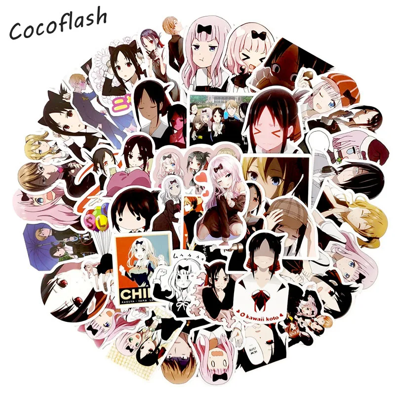 Hot 50 Pcs/Pack Kaguya-sama Love Is War Japan Anime Stickers For Laptop Skateboard Luggage Refrigerator Notebook Helmet Cartoon