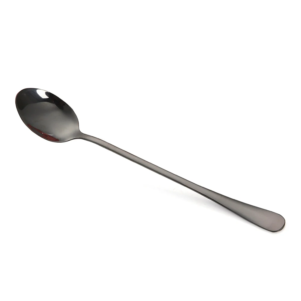 NEW Stainless Steel Stirring Spoon Titanium-plated Rose Gold Spoon Mug Coffee Spoon Pointed Spoon Drop Shipping