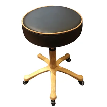 

Beauty chair stool rotation lifting bar chair universal wheel technician beautician hairdressing stool manicurist stool