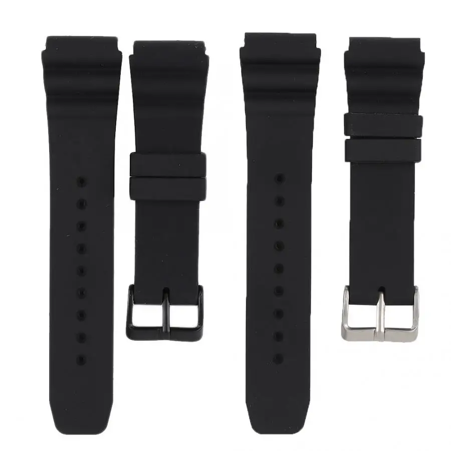 1 пара 22 мм силиконовый гелевый ремешок для часов высокого качества с пряжкой