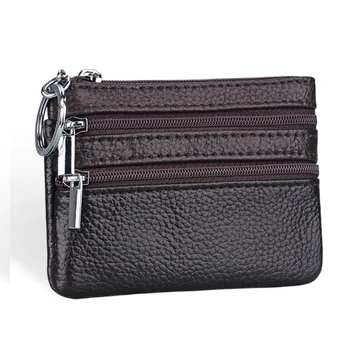 

Women Large Capacity Wallets Ladies Short Change Money Bag PU Leather Wallet Female Double Zipper Clutch Coin Purse