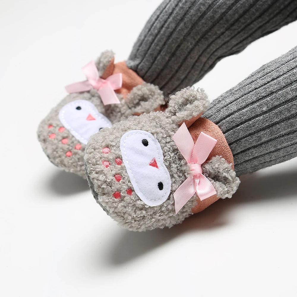 Детские тапочки для мальчиков и девочек; домашняя обувь с рисунком панды для девочек; зимние домашние тапочки для мальчиков; теплые бархатные детские ботинки