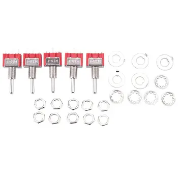 

New 5 x Mini Momentary (On)Off(On) Toggle Switch Model Railway SPDT 12V,silver