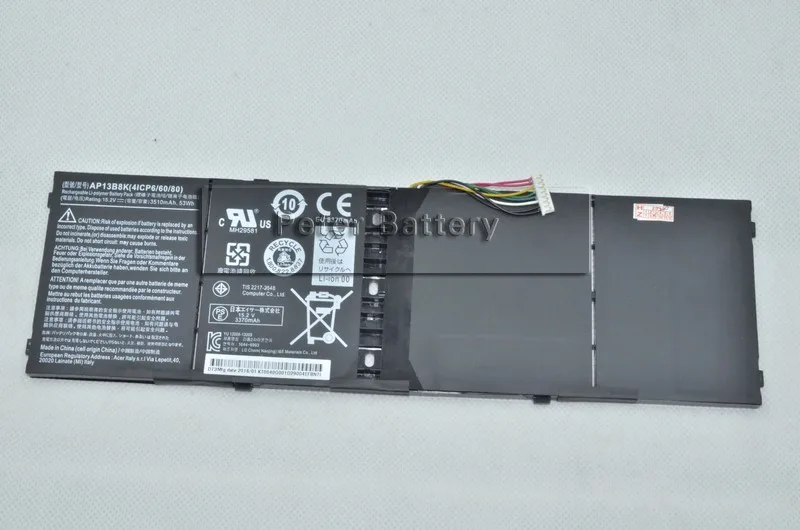 Аккумулятор JIGU для ноутбука 4ICP6/60/78 AP13B3K AP13B8K KT.00403.013 ACER 552PG Aspire M5 583 R14 моделей 1 5 5|laptop