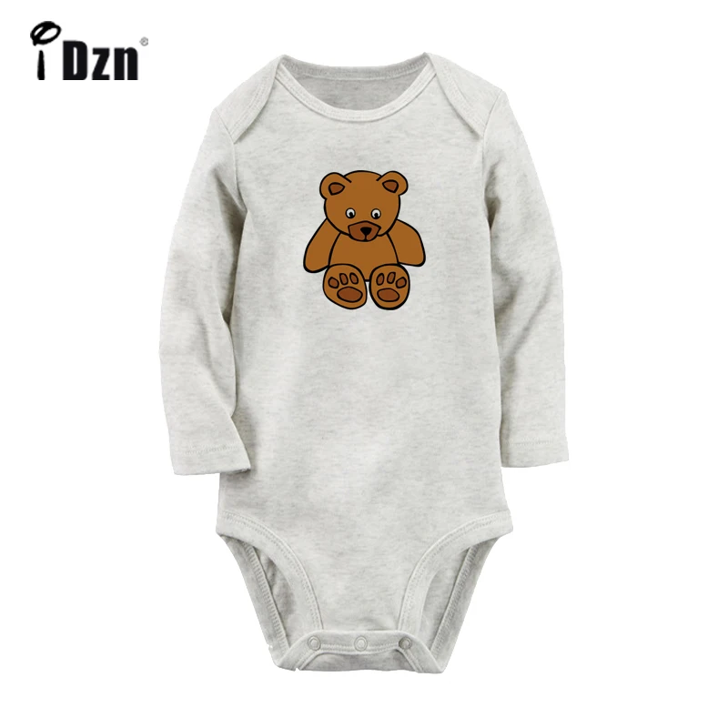 ieBabyG2959C Боди для новорожденных с рисунком милого медведя, рыбы, клоунрыбы, совы; комбинезон с длинными рукавами для малышей; Рождественский подарок - Цвет: ieBabyG2959C