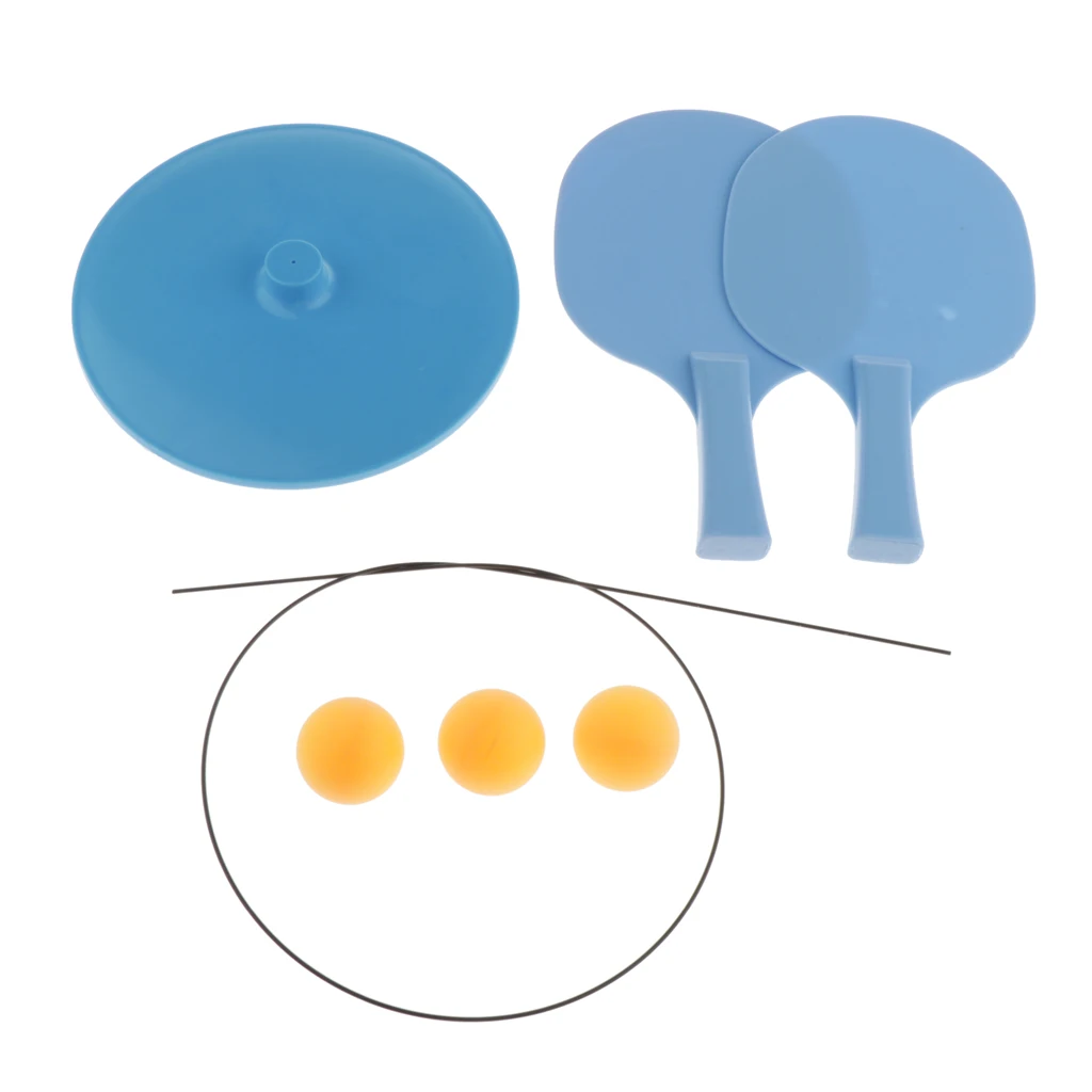 Blue Plastic Настольный теннис тренажер одиночный игровой пинг-понг робот - Цвет: Blue Plastic