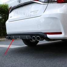 Автомобильный задний бампер украшения губ Диффузор протектор кузова Комплект спойлер для Toyota Corolla