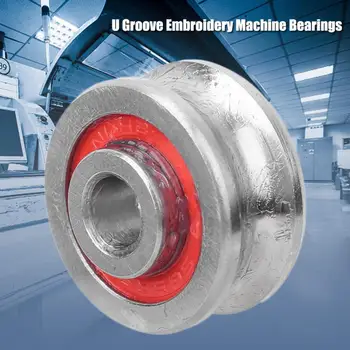 

10 Pcs U Groove Bearing SG15 Track Guide Bearing 5 x 17 x 8mm for Computer Embroidery Machine Stainless Bearing Steel