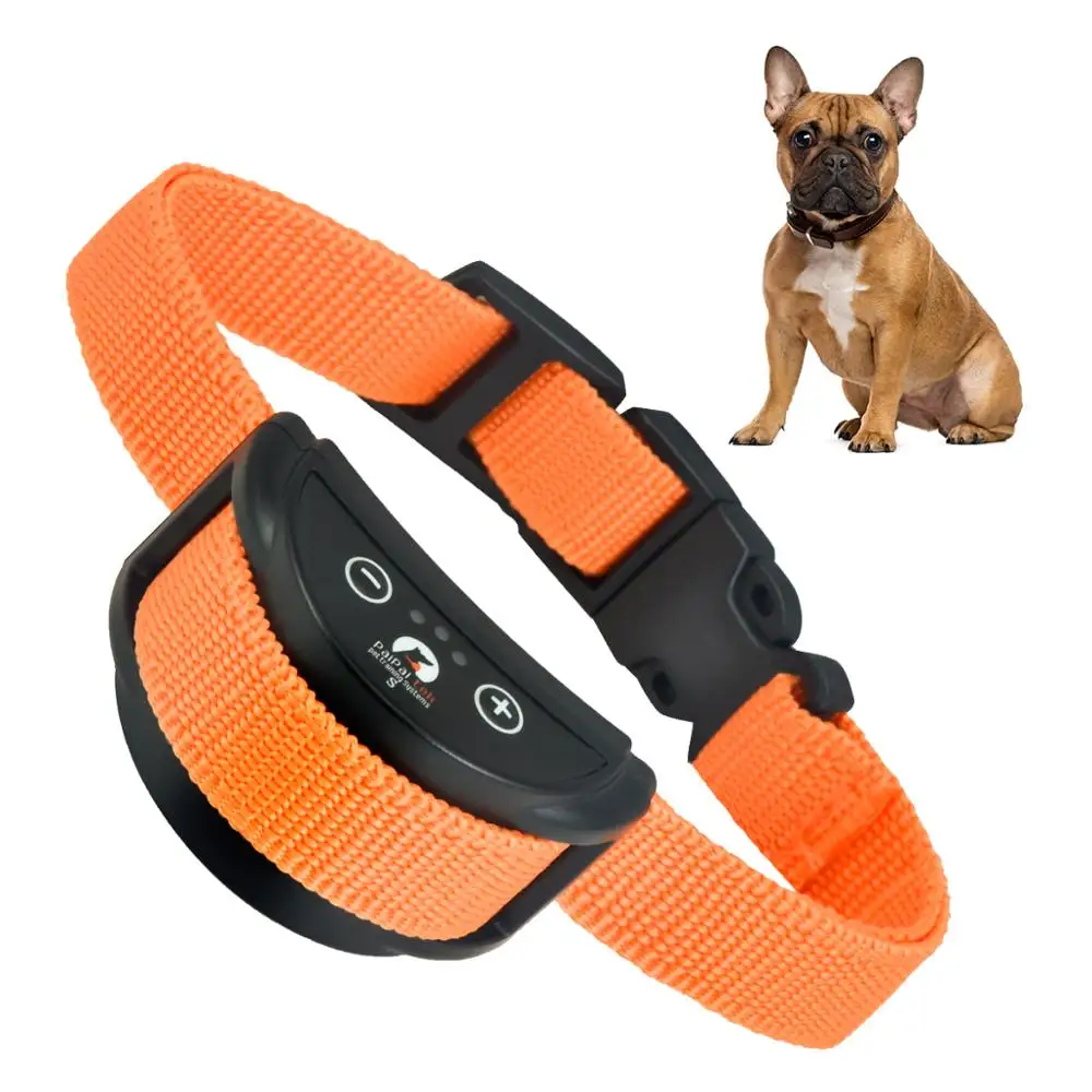 

Dog Training Automatic Rechargeable Barking Collar Dog Bark Stop Collar for Small Dogs Sound Static Shock with 5 Sensitive Level