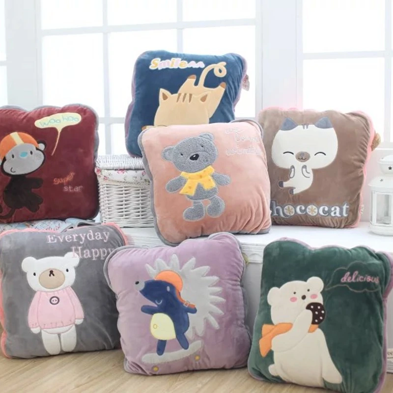 

Air conditioning blanket soft cotton comfortable can also be used as pillows, soft and comfortable material, toy has 180*115size