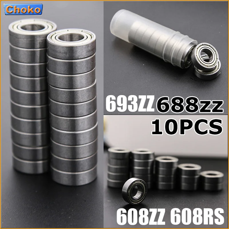 10 шт. 688ZZ/693ZZ/608RS/608ZZ подшипник ABEC 5 1 Миниатюрные Мини шарикоподшипники части