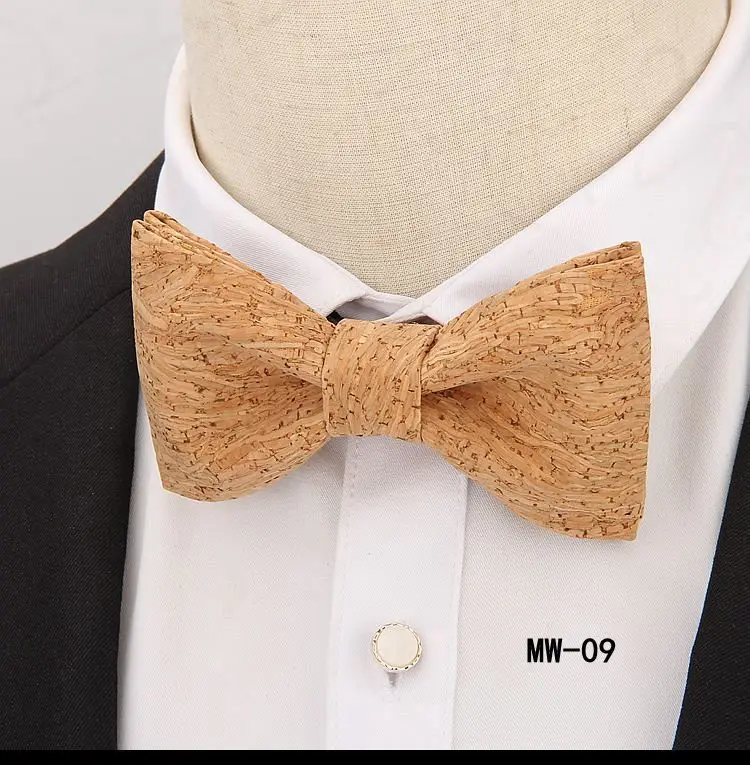 Пробковый деревянный галстук-бабочка галстук Новая Европейская и американская мода Мужская рубашка костюм Модные Повседневные Вечерние деловые личности
