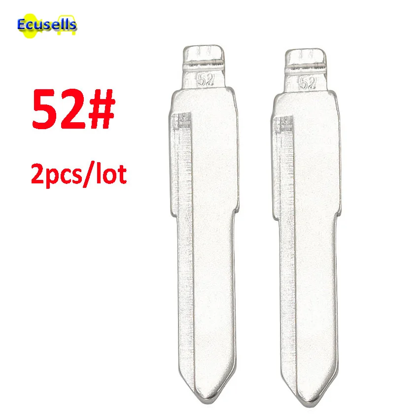 2pcs/lot NO.52 Car blank uncut Key Blade 52# HU133R HU87 fly key for KD remotes |