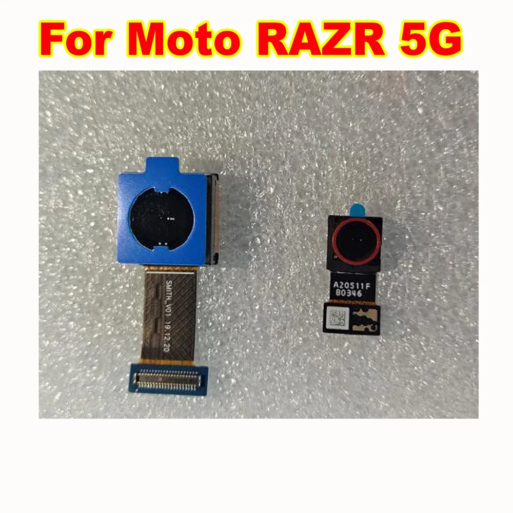 Original Tested Working Big Rear Back Camera For Motorola Moto RAZR 5G XT2071-4 Main Small Front Facing Phone Flex Cable | Мобильные