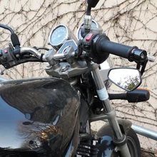 Черный мотоцикл 7/" 22 мм руль бар конец зеркала заднего вида боковое зеркало для мотоцикла ATV Скутер Кафе Гонщик Поплавок чоппер