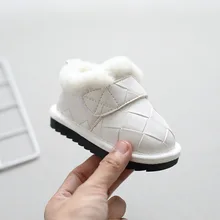 Bebê sapatos de inverno sapatos da criança e botas de pelúcia de algodão antiderrapante bebê menino sapatos de bebê 0 2 anos de idade sapatos infantis