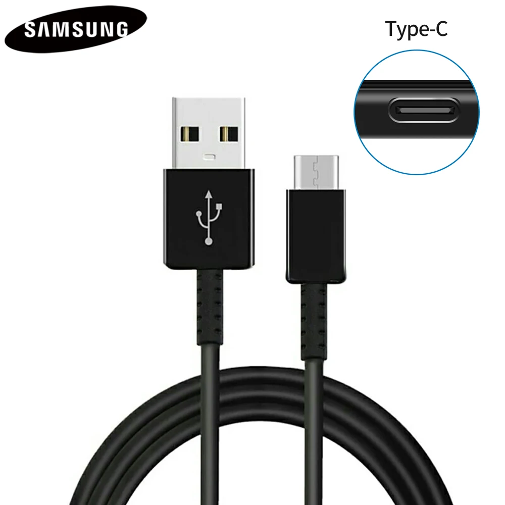 tang Det er det heldige kit Original Fast Charger Adapter EP-TA20EBE For Samsung Galaxy S8 NOTE8 NOTE 9  C7Pro C9 Pro A8 A7 2017 A70 A80 A90 USB Type C Cable