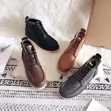 Брендовые мужские зимние ботинки в австралийском стиле; зимняя обувь на меху для взрослых; ботинки из коровьей кожи и овечьей шерсти