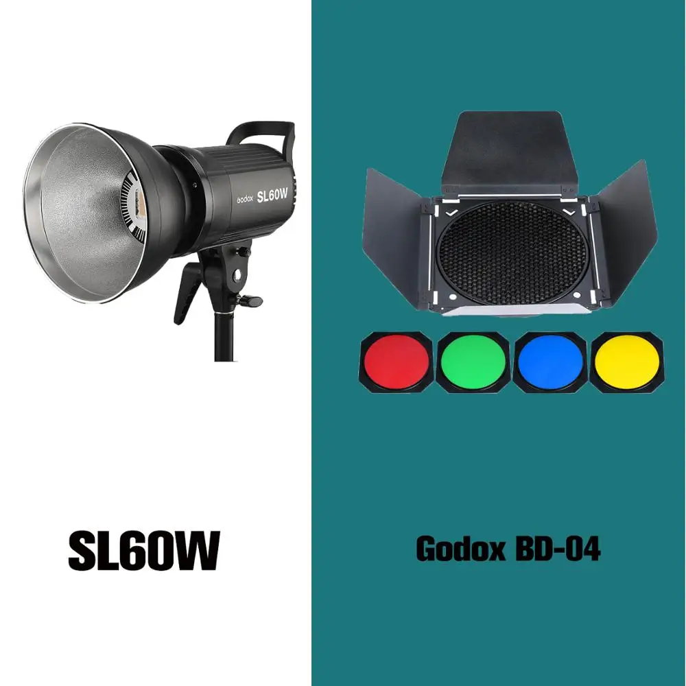 Godox SL60W Kit con caja suave Softbox (diseño especial para SL-60W) 5600K  Studio Continuous LED Video Light Lámpara 5600K Bowens Mount para grabación  de video, boda, tiro al aire libre : 