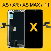 AAA pour laffichage à cristaux liquides doled de liphone X pour liphone XS XR MAX Inell LCD 11 pièces dassemblage de remplacement de numériseur décran tactile OEM OLED 