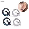 Leosoxs 1 Piece 6-25mm Hot sale stainless steel pulley hollow fashion auricle ear expansion body piercing jewelry ► Photo 3/6