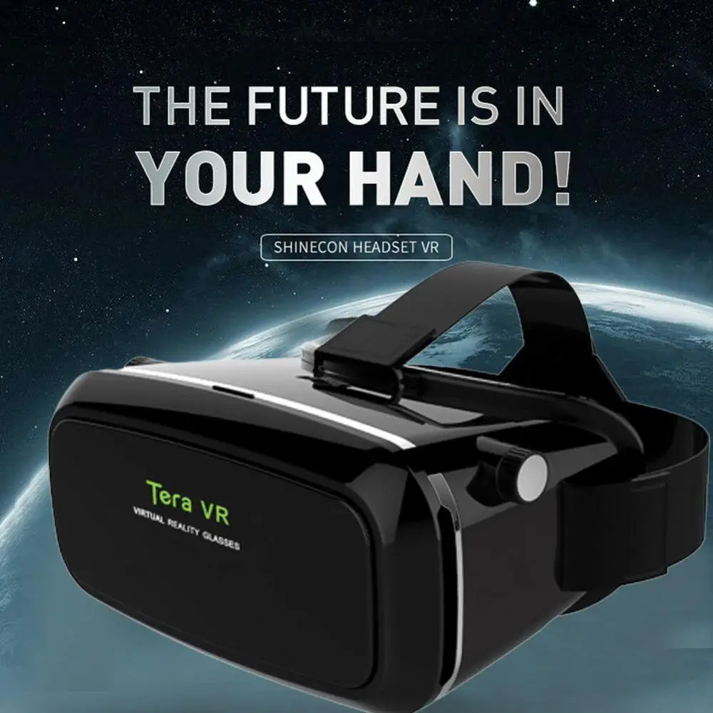 VR Shinecon 6,0 3D очки коробка Google картон Виртуальная для 4,5-6,0 дюймов VR IOS гарнитура реальности Android очки смартфон Z4Q5
