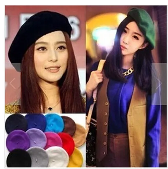 Autumn Winter South Korea Women Hat Beret British Painter Bud Cap Korean Tide Newborn Fashion Celebrity