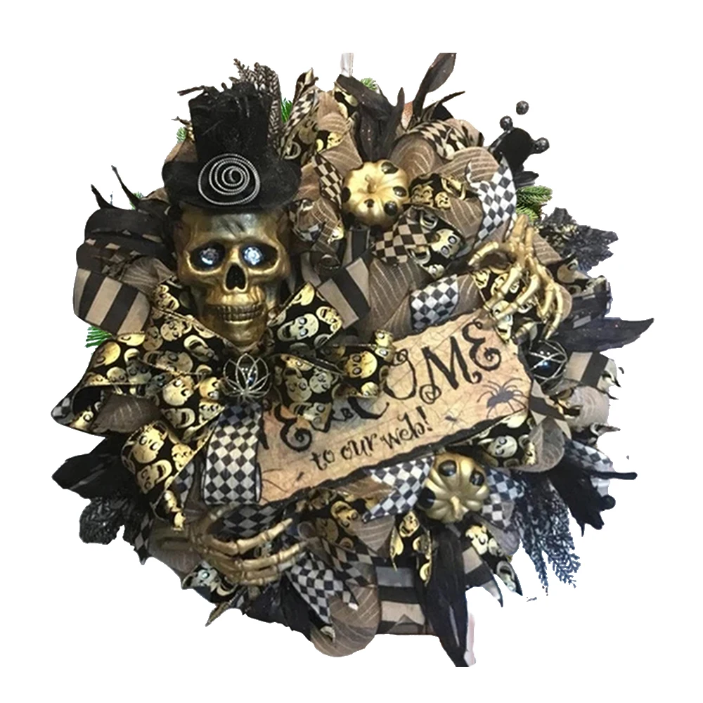 Искусственный каркас для Хэллоуина искусственный венок в стиле товары украшения