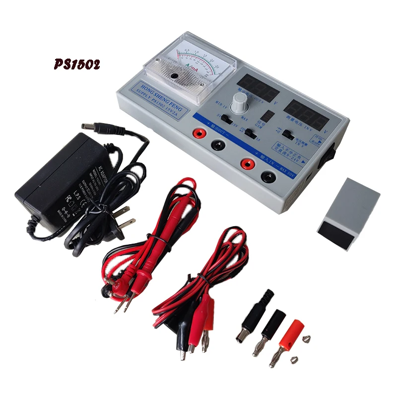15V 2A/3A PS1502 PS1503A Mini DC Power Supply Adjustable Digital Regulated Power with GSM Signal Test For all Phone Repair