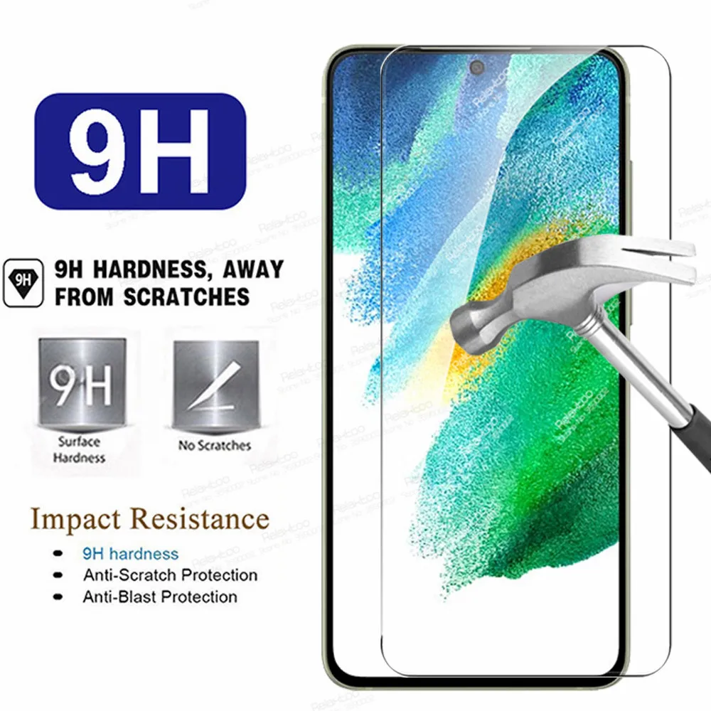 4pcs Tempered Glass For Samsung Galaxy S24 S23 S22 S21 FE