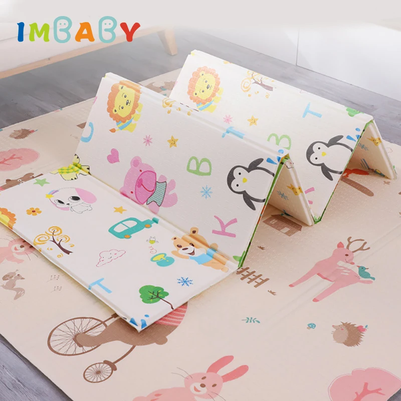 Детский игровой коврик IMBABY детский для ползания толстый мультяшный
