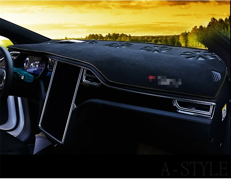 Для TESLA MODELX модель X- крышка приборной панели коврик солнцезащитный тент Избегайте светильник Коврик Для приборной доски протектор Авто аксессуары