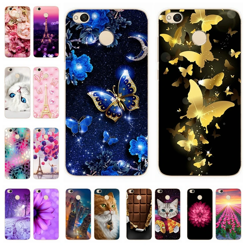 Silicone Cover For Xiaomi Redmi 4x Case 5.0' Printing Cute Animal for xm Xiomi 4 x Redmi4X Phone Cases |